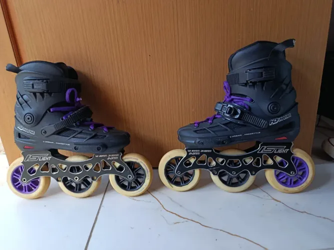 Patins HD inline numero: 35 - base híbrida (80mm e 110mm)