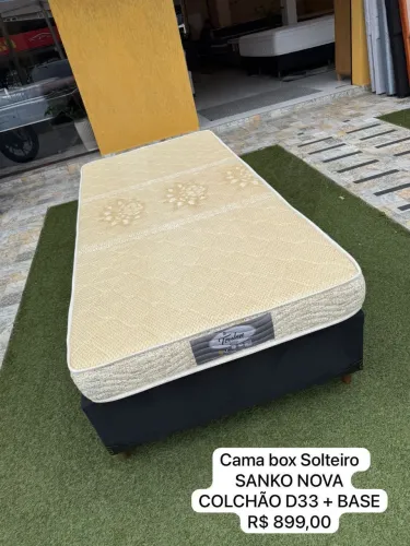 Cama Box Solteiro SANKO NOVA - ENTREGA