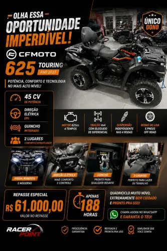 QUADRICICLO CFMOTO CFORCE 625 4X4 2023