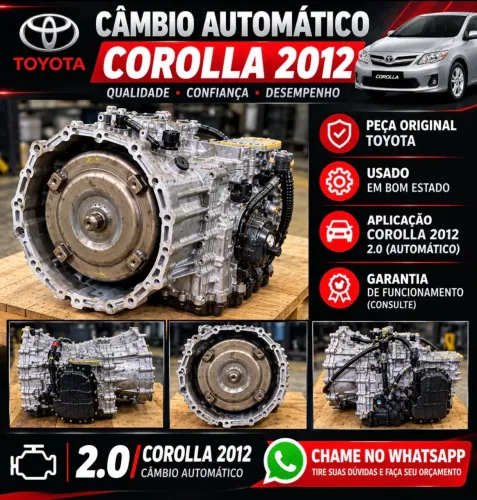 Caixa de marcha corola 2012