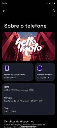 Moto G84 256GB 16GB RAM 120hz NFC