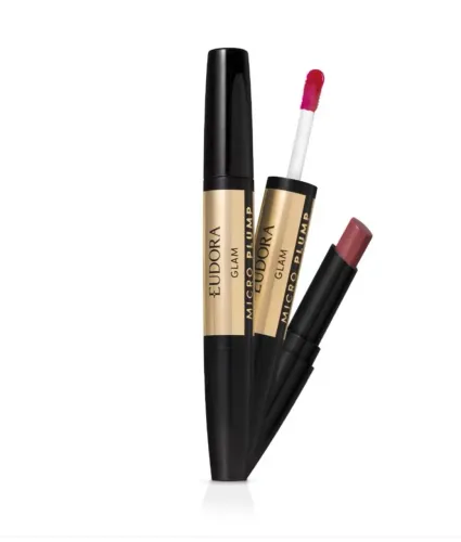 Batom Duo Micro Plump Malva Essencial Eudora