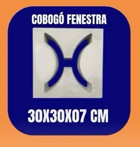 Cobogó fenestra 30x30x7