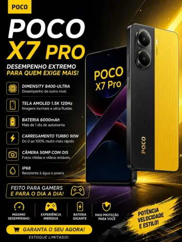 ? Xiaomi Poco X7 Pro - Novo na Caixa
