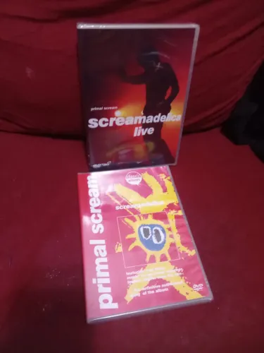 2 DVDs novos lacrados Primal Scream Screamadelica Live e Classic Albums