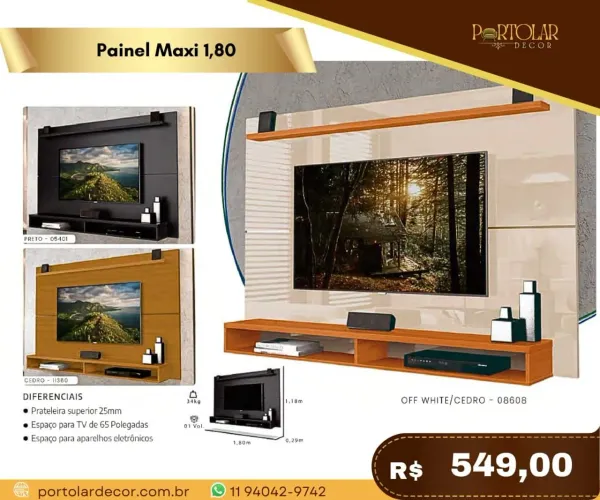 Painel Maxi 1.80 - À pronta entrega