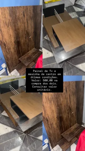 Painel e mesinha de centro