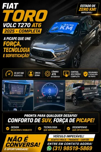 Fiat Toro Volcano 1.3 T270 4X2 Flex AUT 2025