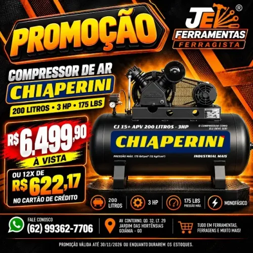 compressor de ar 200lts . 3hp . 175LBS