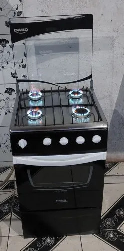 Ótimo fogão dako top preto manual com super chama 