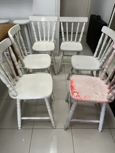 Kit 6 cadeiras de madeira