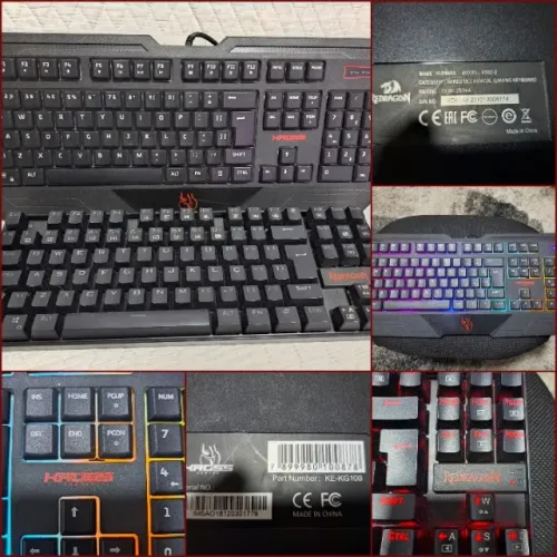01 Teclado Gamer Kross Lightning Usb Membrana Led Ke-kg100 + 01 Kumara 552-2