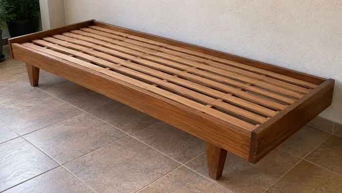 Cama madeira de canela