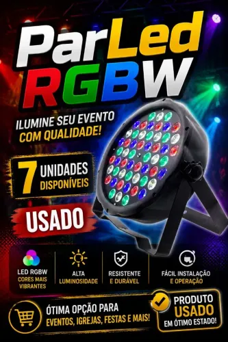 Iluminação Par Led , 7 unidades