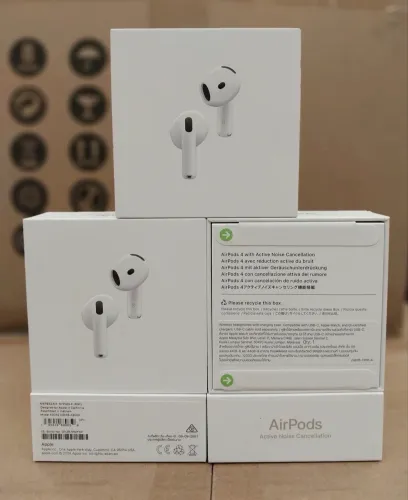 AIRPODS 4 COM CANCELAMENTO NOVO LACRADO COM 1 ANO DE GARANTIA MUNDIAL APPLE.