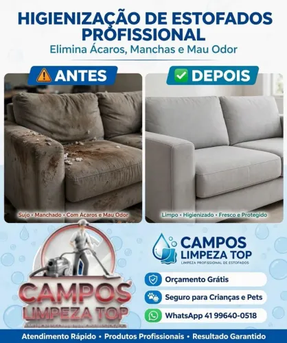Limpeza de estofados