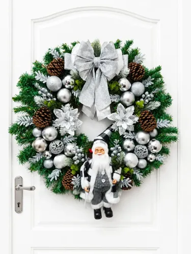 Guirlanda de natal de papai Noel 