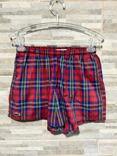 Short xadrez retrô Lacoste PP