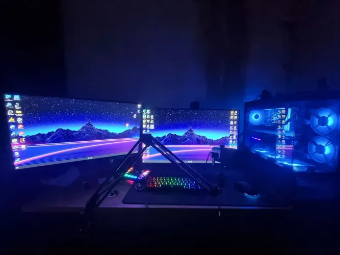 ? Setup Gamer Completo RTX 3070 + Ryzen 5 5500X3D + 2 Monitores 240Hz