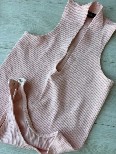 Body cor rosa bebê - Tamanho P