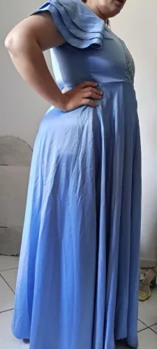 Vestido de madrinha azul 