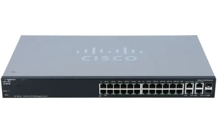 Switch gerenciado Cisco SF300-24P de 24 portas 10/100
