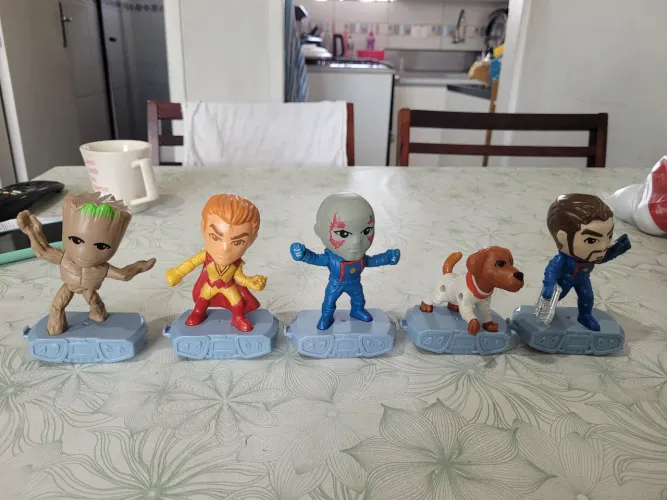 Bonecos Guardiões da Galáxia Mcdonalds