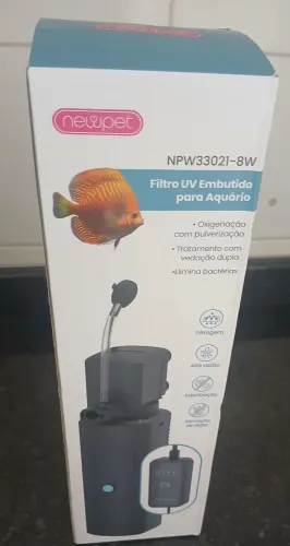 Filtro UV Embutido para Aquário Newpet (Modelo NPW33021-8W)