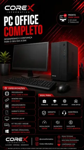 Pc Completo Office i3