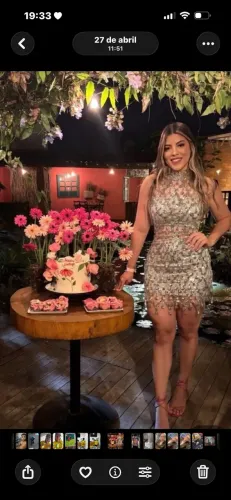 Vestido brilho