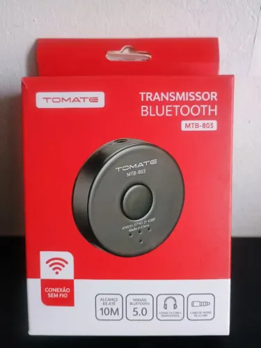 Transmissor bluetooth tomate para conectar até 2 aparelhos simultaneamente / PREÇO 