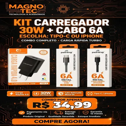 Fone e cabo turbo
