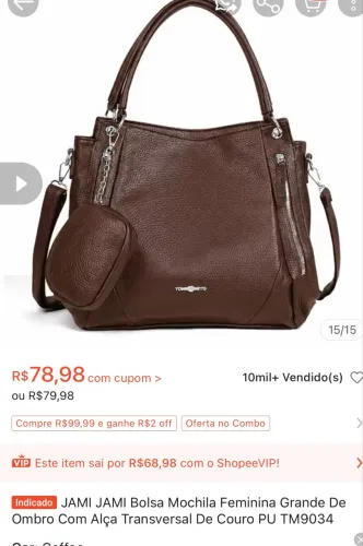 Vendo bolsa grande nova sem uso ainda na etiqueta 