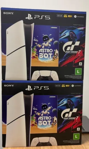 Playstation 5 mídia digital com 02 jogos com 1 controle lacrados. Só venda!