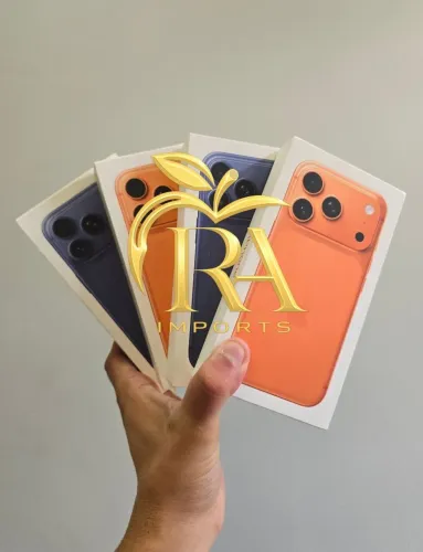 iPhone 17 Pro Max 512GB, nas cores Azul e Laranja, Lacrados, Nota Fiscal, Garantia Apple