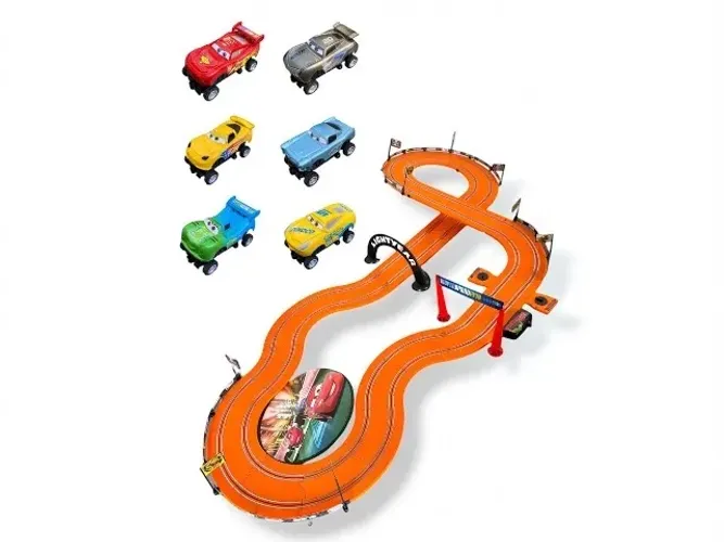 Pista Autorama Relâmpago Mcqueen 4,20 Metros - P/ Fazer Carrera