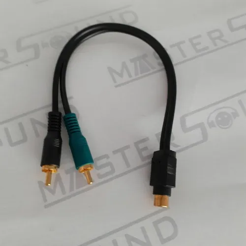 Cabo Y: 2 RCA macho X 1 RCA femea. Novo.