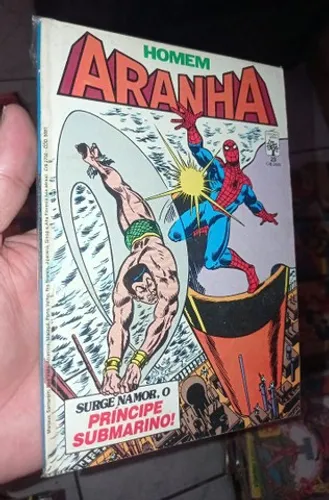 Homem Aranha N° 23 com Namor edição de 1985.