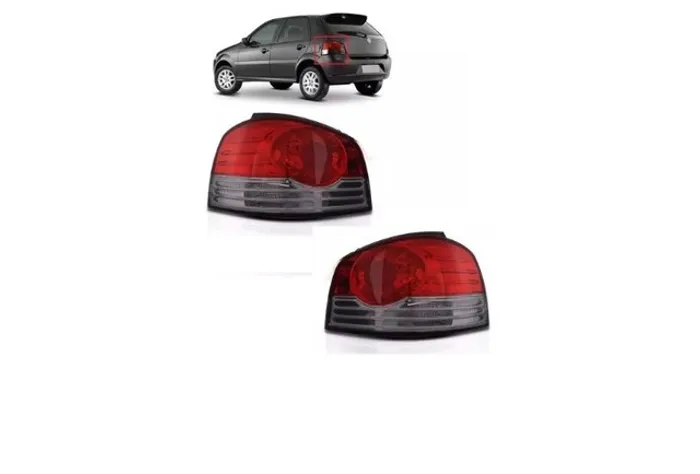 Par Lanterna Fume Fiat Palio G4 2010 2011 2012 com Friso 