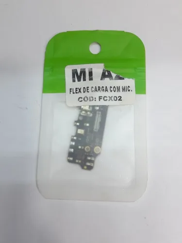 Cabo Flex Xiaomi Mi A2 com Microfone Conector de Carga Placa