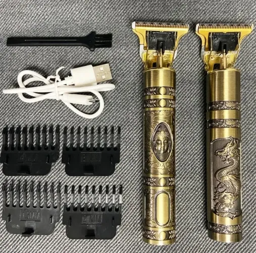 -Máquina de barbear, aparar pelos e acabamento profissional - Vintage T9