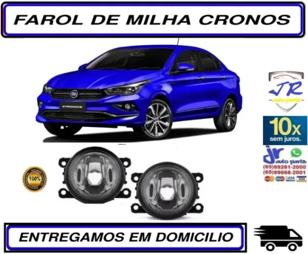 Par Farol de Milha Fiat Cronos 2019