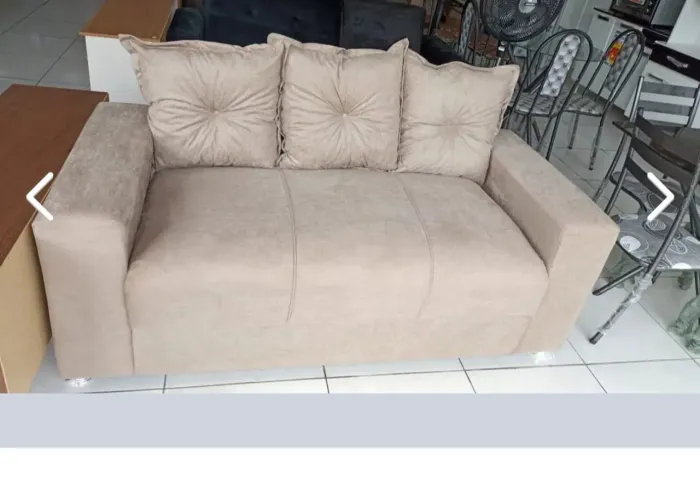 Otimo Desconto!!Sofa 3 Luagres Com Almofadas Super barato Aproveite!!