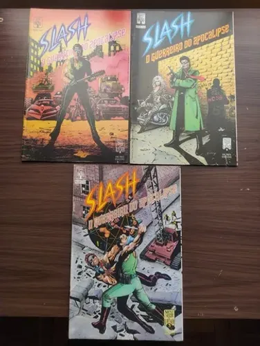 Coleção Slash o Guerreiro do Apocalipse Completa Mangá HQ Antigo Editora Abril