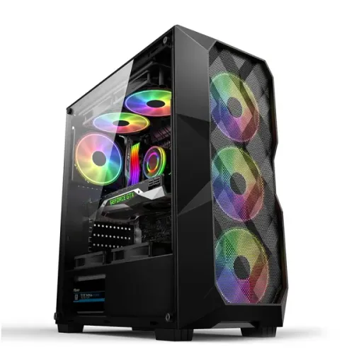 Gabinete Gamer Hayom GB1710 *3 Fans Rgb Controlável* - ATX, Micro-ATX e Mini-ITX - WZetta
