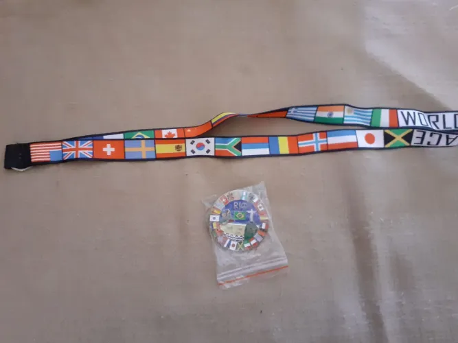 PIN RIO 2016 COM CORDÃO NOVO OLÍMPICO