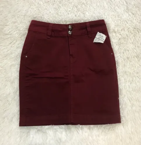 Saia jeans nova Diva Menina 40