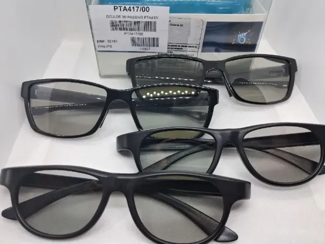 4 Óculos 3D Passsivo PTA417 para TV 3D Philips (dois pares)