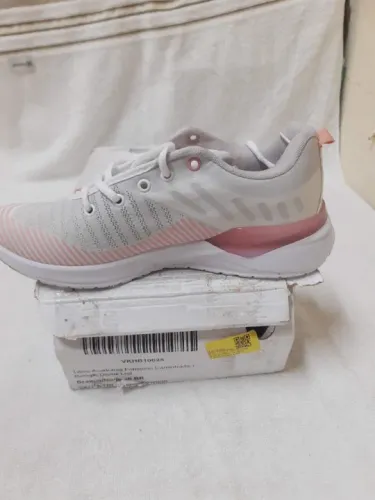 Tênis Adulto Fem | Marca It Shoes | Modelo Amortecedor Gel Listras Caminhada Academia N°40