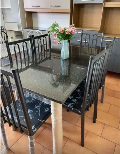 Mesa de Jantar em Granito Preto Nova 